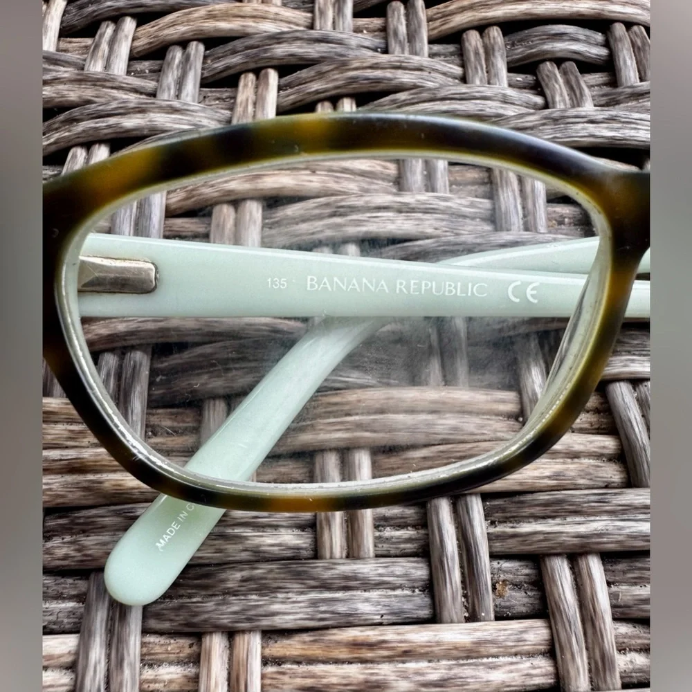 Banana Republic Eyeglass Frames Only NORA Mint Green/Brown Tortoise 38-19-135